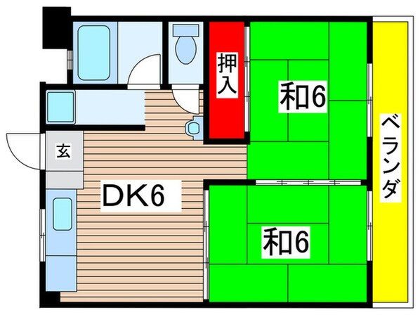 さかえハイムの物件間取画像